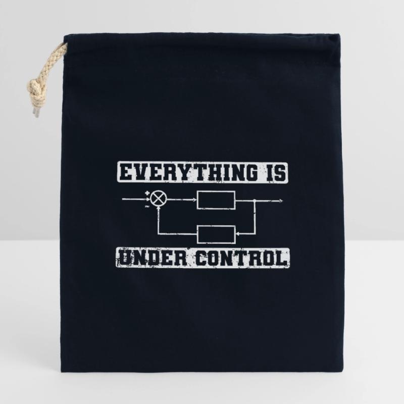 Everything is under Control Electronics Closable cotton gift bag (14x20cm)