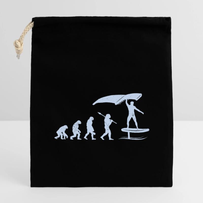 Wing Foil Evolution Wing Surf Sac cadeau en coton avec cordon (14 x 20 cm)