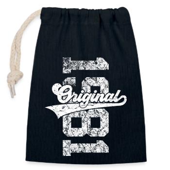 45TH BIRTHDAY ORIGINAL 1981 - Closable cotton gift bag (14x20cm) - navy - Front