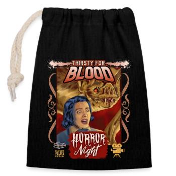 Vampir Blutsauger Horror Film Vintage-Filmplakat - Verschließbarer Geschenkbeutel aus Baumwolle (14x20cm) - Schwarz - Vorne