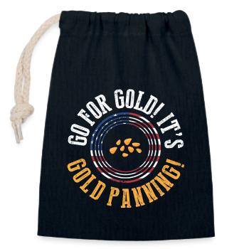 Flag USA Gold Prospector Mining Prospectors - Closable cotton gift bag (14x20cm) - navy - Front