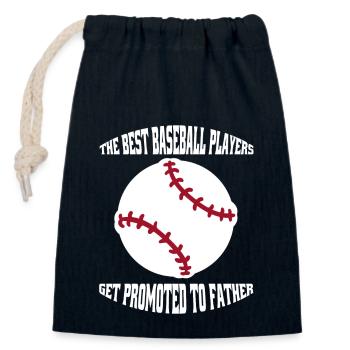 Baseball Dad Vater Baseballspiel Baseballliebhaber - Verschließbarer Geschenkbeutel aus Baumwolle (14x20cm) - Navy - Vorne