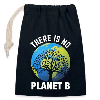 Earth day- Es gibt keinen Planet B - Verschließbarer Geschenkbeutel aus Baumwolle (14x20cm) - Navy - Vorne