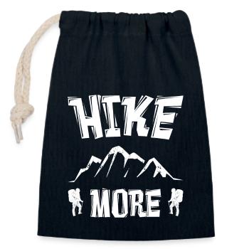 Hike More - Verschließbarer Geschenkbeutel aus Baumwolle (14x20cm) - Navy - Vorne