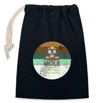 Chemistry Mole Problems - Closable cotton gift bag (14x20cm) - navy - Front