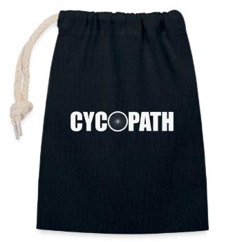 Cycopath Fahrrad Fitness Sport - Verschließbarer Geschenkbeutel aus Baumwolle (14x20cm) - Navy - Vorne