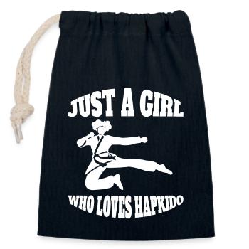 Hapkido Karate Kampfsport Judo Aikido Kampfkunst - Verschließbarer Geschenkbeutel aus Baumwolle (14x20cm) - Navy - Vorne