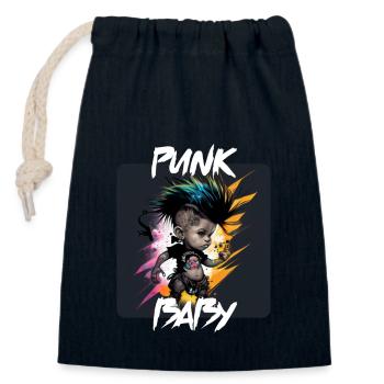 Graffiti Style - Cool Punk Baby 5 - Closable cotton gift bag (14x20cm) - navy - Front