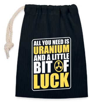 Nuclear Energy Radiation Nuclear Power Engineer - Closable cotton gift bag (14x20cm) - navy - Front