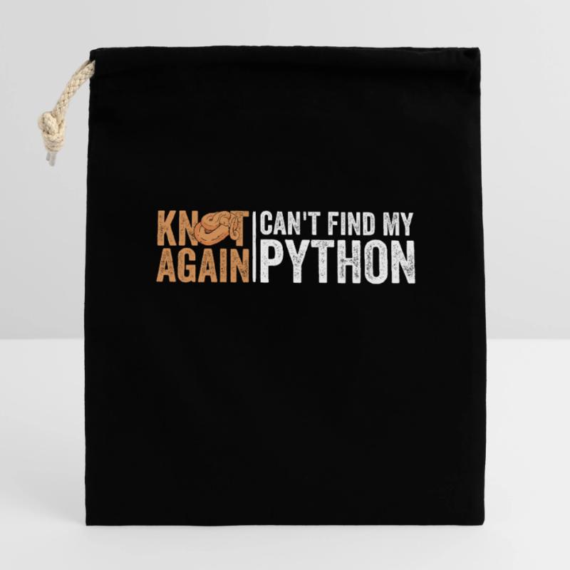 Königspython Banana Königspython Closable cotton gift bag (14x20cm)