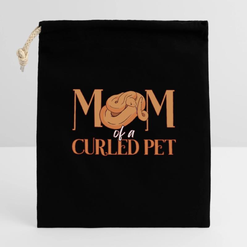 Königspython Mutter Banana Ball Python Mama Sac cadeau en coton avec cordon (14 x 20 cm)