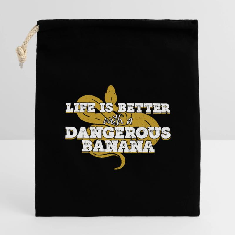 Banana Ball Python Königspython Closable cotton gift bag (14x20cm)