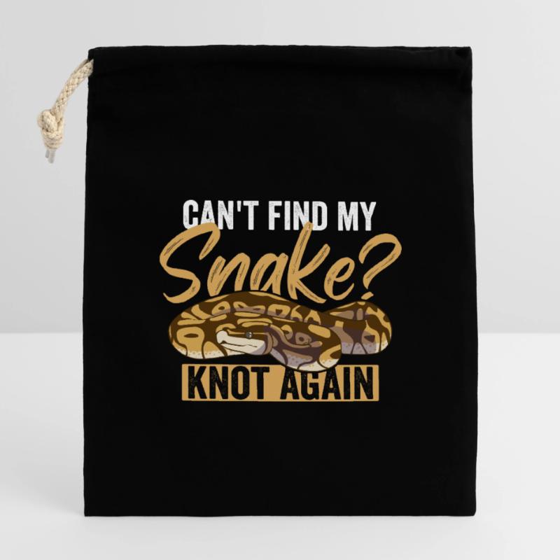 Königspython Ball Python Closable cotton gift bag (14x20cm)