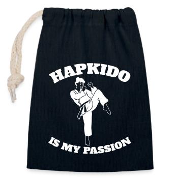 Hapkido Kampfkunst Judo Kampfsport Aikido Karate - Verschließbarer Geschenkbeutel aus Baumwolle (14x20cm) - Navy - Vorne