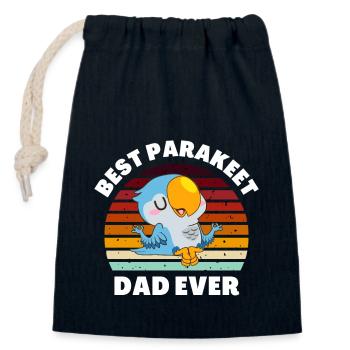 Bester Sittich Papa aller Zeiten Vater Vogelliebhaber Enthusias - Verschließbarer Geschenkbeutel aus Baumwolle (14x20cm) - Navy - Vorne