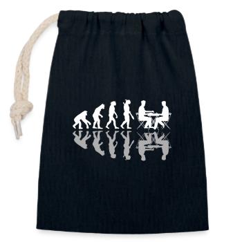 Human Evolution Chess Player Pieces Board Games - Verschließbarer Geschenkbeutel aus Baumwolle (14x20cm) - Navy - Vorne