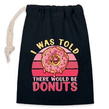 Donut Doughnut Baking Cake Baker - Verschließbarer Geschenkbeutel aus Baumwolle (14x20cm) - Navy - Vorne