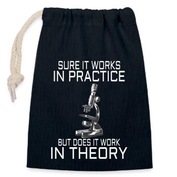Physics Science Physicist Physics Teacher Gift - Verschließbarer Geschenkbeutel aus Baumwolle (14x20cm) - Navy - Vorne
