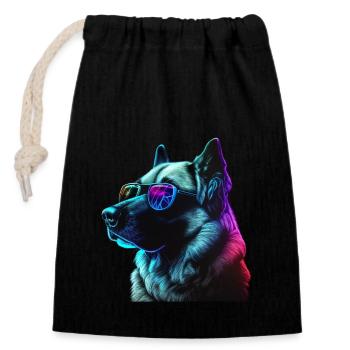 Anatolian Shepherd Dog Dogs Anatolian Shepherd - Closable cotton gift bag (14x20cm) - black - Front