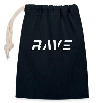 Techno Rave Festival Electro Musik Raver - Verschließbarer Geschenkbeutel aus Baumwolle (14x20cm) - Navy - Vorne