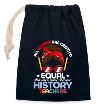 Become History Teachers Education Professor - Verschließbarer Geschenkbeutel aus Baumwolle (14x20cm) - Navy - Vorne