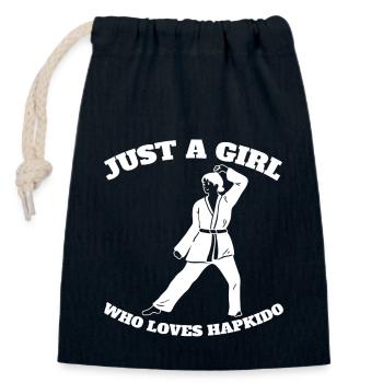 Hapkido Judo Karate Kampfsport Aikido Kampfkunst - Verschließbarer Geschenkbeutel aus Baumwolle (14x20cm) - Navy - Vorne