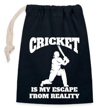Kricket Kricketmannschaft Cricket Kricketteam - Verschließbarer Geschenkbeutel aus Baumwolle (14x20cm) - Navy - Vorne