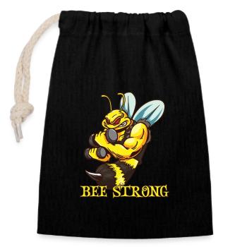 Honigbienen-imkerei Imker Honigbienen-bienenhaus - Verschließbarer Geschenkbeutel aus Baumwolle (14x20cm) - Schwarz - Vorne