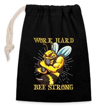 Honigbienen-imkerei Imker Honigbienen-bienenhaus - Verschließbarer Geschenkbeutel aus Baumwolle (14x20cm) - Schwarz - Vorne