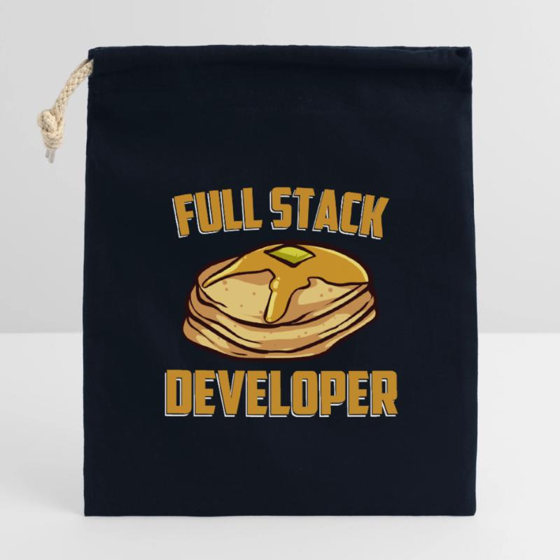 Full Stack Entwickler - Informatik Programmierer Verschließbarer Geschenkbeutel aus Baumwolle (14x20cm)