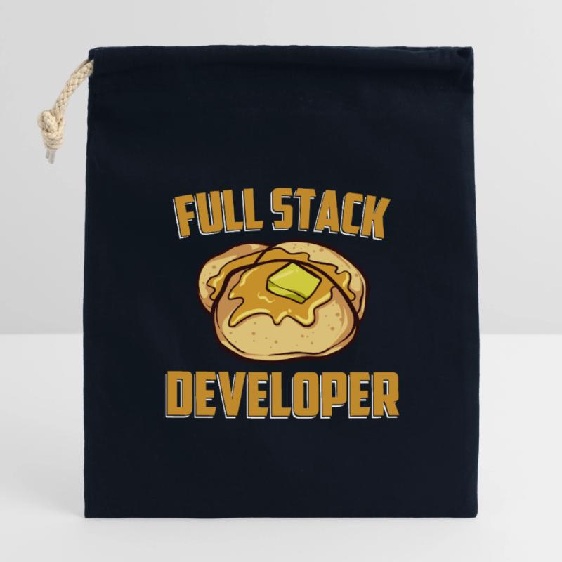 Full Stack Developer - Computer-Software-Programm Verschließbarer Geschenkbeutel aus Baumwolle (14x20cm)