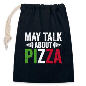 Italieneischer Pizzabäcker Pizza Expert - Verschließbarer Geschenkbeutel aus Baumwolle (14x20cm) - Navy - Vorne