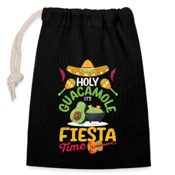 Cinco De Mayo Mexican Food Lovers Sacred - Closable cotton gift bag (14x20cm) - black - Front
