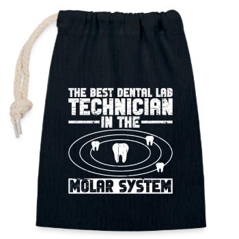 Zahntechniker Kieferorthopäde Im Molarensystem - Sac cadeau en coton avec cordon (14 x 20 cm) - bleu marine - Devant