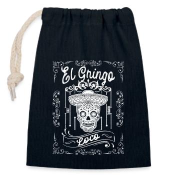 El Gringo Loco Bad Hombre Funny Cinco de Mayo - Sac cadeau en coton avec cordon (14 x 20 cm) - bleu marine - Devant