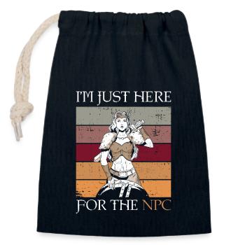 Rollenspiele Und Npc Larper Larp - Sac cadeau en coton avec cordon (14 x 20 cm) - bleu marine - Devant