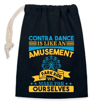 CONTRA DANCE AMUSEMENT PARK RIDE OURSELVES - Closable cotton gift bag (14x20cm) - navy - Front