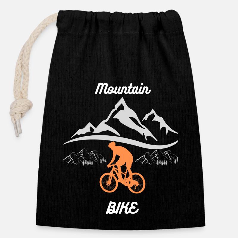 Sport - Sac cadeau en coton avec cordon (14 x 20 cm) - noir