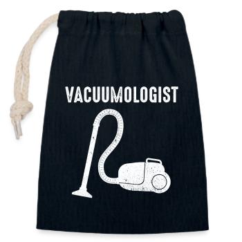 Vacuumlogist Vacuum Cleaner - Closable cotton gift bag (14x20cm) - navy - Front