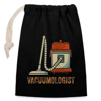 Vacuumlogist Vacuum Cleaner - Closable cotton gift bag (14x20cm) - black - Front