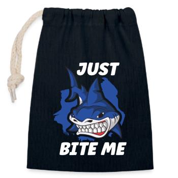 Shark Ocean Predator Scuba Diver Tauchen - Verschließbarer Geschenkbeutel aus Baumwolle (14x20cm) - Navy - Vorne