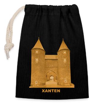 Xanten Tor Niederrhein Wesel North Rhine-Westphalia - Closable cotton gift bag (14x20cm) - black - Front