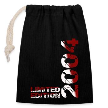 2004 Édition Limitée Anniversaire Cadeau Femme Mari - Sac cadeau en coton avec cordon (14 x 20 cm) - noir - Devant