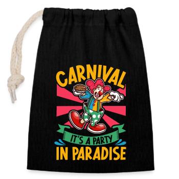 Circus Arts Circus Artists Event Staff - Closable cotton gift bag (14x20cm) - black - Front