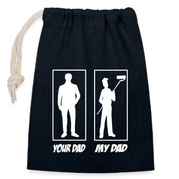 Your Dad My Dad Interior Design Dad - Closable cotton gift bag (14x20cm) - navy - Front