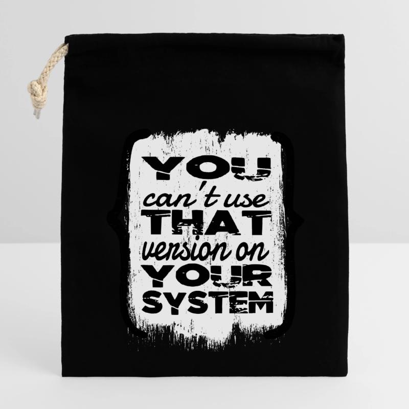 Geek Computer Humour Fullstack Developer Cool Sac cadeau en coton avec cordon (14 x 20 cm)