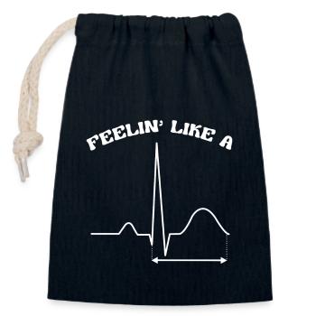 Kardiologie Krankenschwester Kardiologe - Verschließbarer Geschenkbeutel aus Baumwolle (14x20cm) - Navy - Vorne
