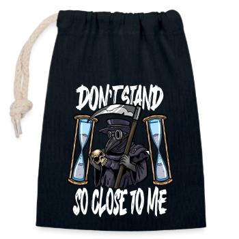 Seuchendoktor-Outfit Seuchendoktor-Maske Medikamente - Verschließbarer Geschenkbeutel aus Baumwolle (14x20cm) - Navy - Vorne
