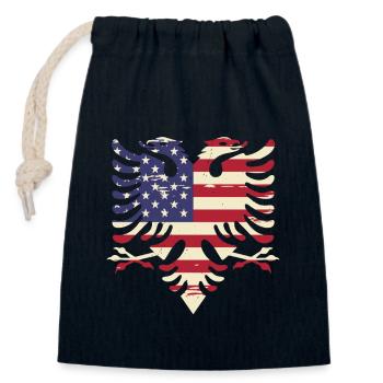 Republik Albanien Albania Shqipëria Tirana Albaner - Verschließbarer Geschenkbeutel aus Baumwolle (14x20cm) - Navy - Vorne