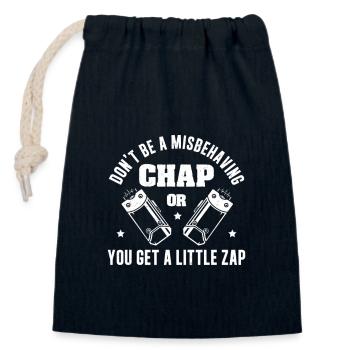 Bail Enforcement Agent Get A Little Zap Bounty - Closable cotton gift bag (14x20cm) - navy - Front